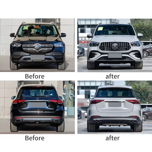 Applicable to  Benzz GLEW167 Early Stage to Later Stage GLE53 AMG Surround Headlights, Taillights, Old to New Body Kit Refit - Image 2
