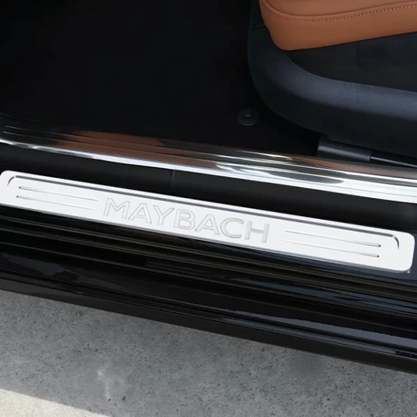Mercedes Benzz's New S-class W223 Is Refitted Into Maybach Standard Door Sill Protective Strip LED Welcome Pedal - Image 3