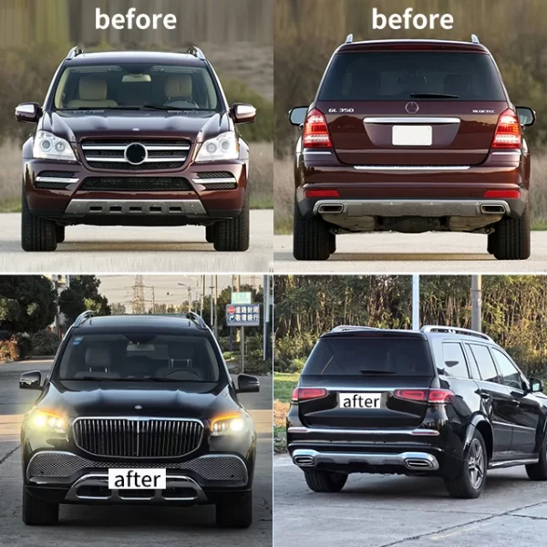 Applicable to Benzz GL164 Upgrade GLS X167 Surround Kit Front and Rear Bumper Assembly Headlight Tail Light Modification - Image 3