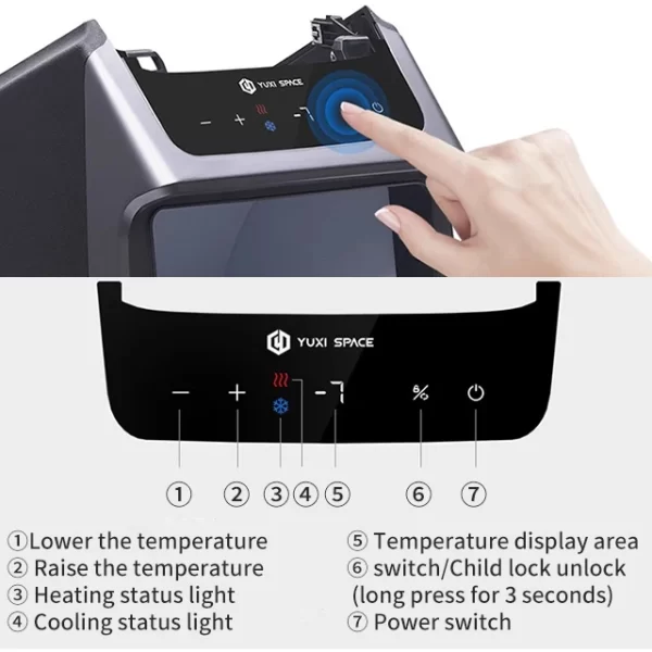 For Tesla Model Y Car Refrigerator, Capable of Cooling and Heating, Rear Non-destructive Installation of Small Refrigerator - Image 3