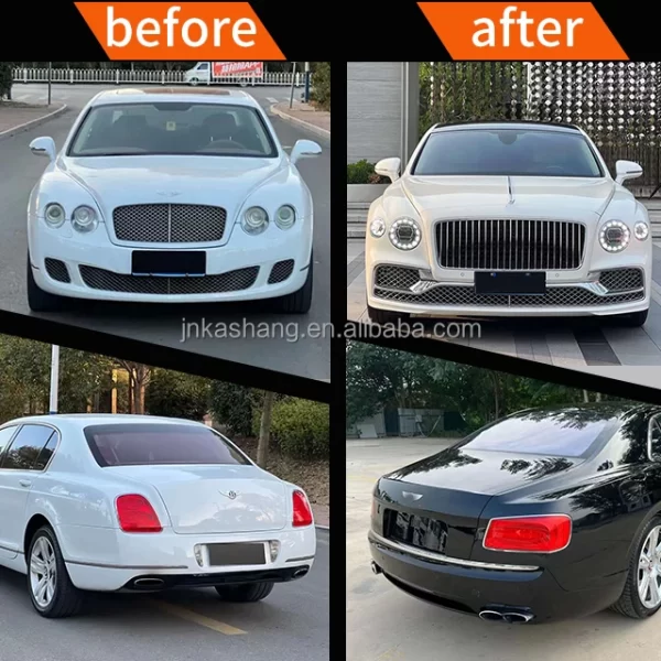 Bentleyy Flying Spur  (08-12 Models) Upgraded 22models Body Kit Front and Rear Lip Middle Net Headlight Body Kit - Image 3