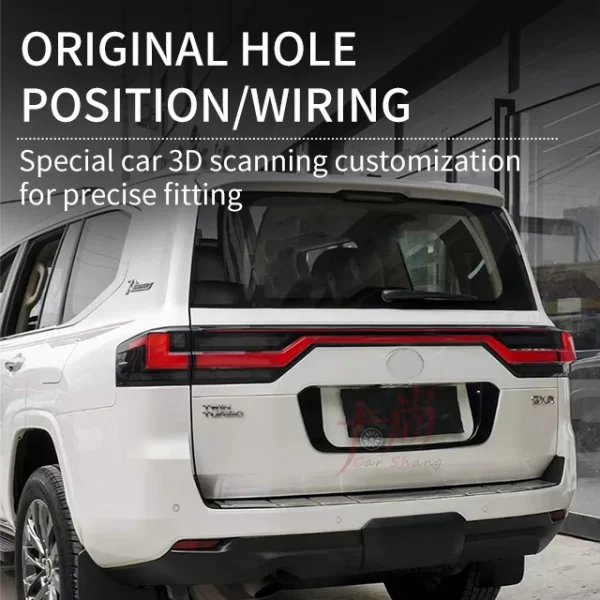 Applicable to Land CruiserLC300 Upgrade, LX600 New Dual Through Tail Light Modification, Direct Replacement - Image 2