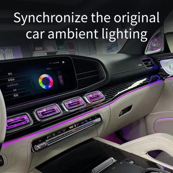 Applicable to  GLE GLS450 480 air Conditioning Vent Assembly Synchronization Original Car Ambient Light air Vent Modification - Image 2