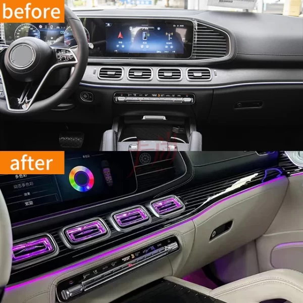 Applicable to  GLE GLS450 480 air Conditioning Vent Assembly Synchronization Original Car Ambient Light air Vent Modification - Image 3