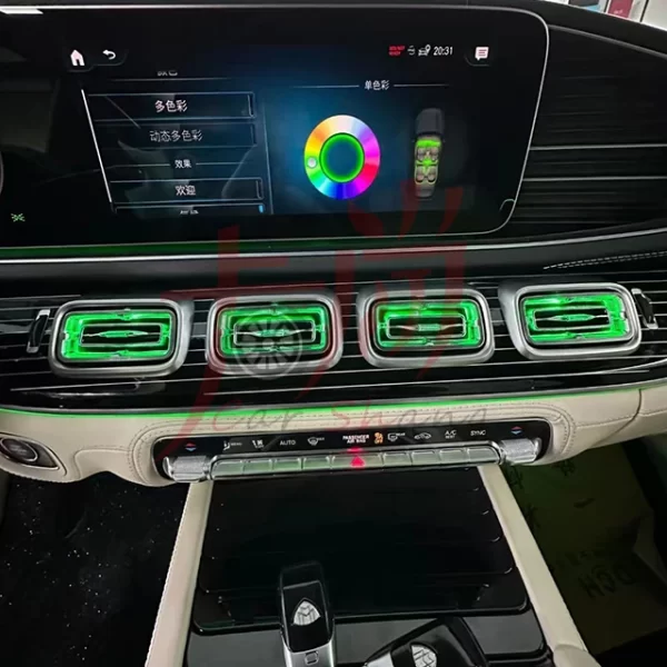 Applicable to  GLE GLS450 480 air Conditioning Vent Assembly Synchronization Original Car Ambient Light air Vent Modification - Image 4