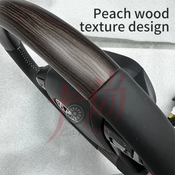 Land Cruiser LC200 LC300  Prado Steering Wheel Heating Modification Multifunctional Peach Wood Steering Wheel Assembly - Image 5