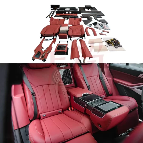 Applicable to BMWw X5 X5L Modified Administrative Five Seat to Four Seat X5 Rear Electric Saddle Sofa Bed Small Table Board - Image 2