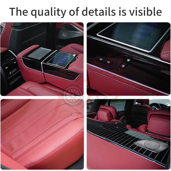 Applicable to BMWw X5 X5L Modified Administrative Five Seat to Four Seat X5 Rear Electric Saddle Sofa Bed Small Table Board - Image 5