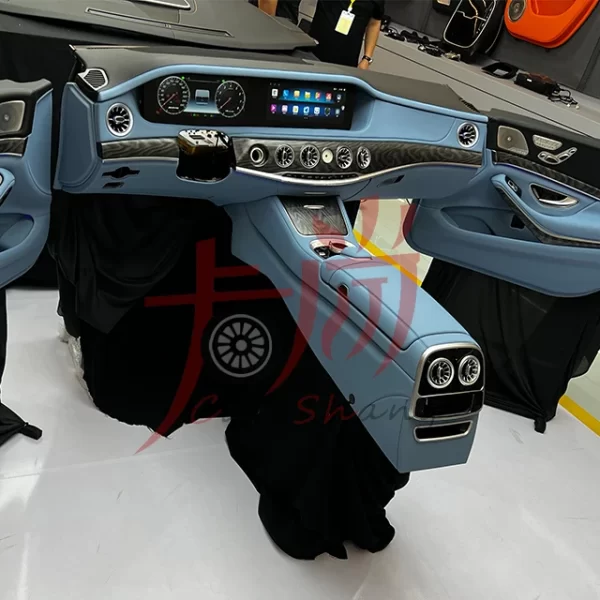 Applicable to Benzz S-Class W221 Upgrade W222 Interior Old to New Instrument Panel Seat Leather Cover Modification - Image 5