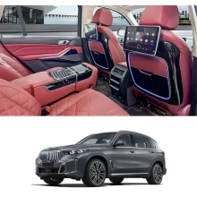 Applicable to BMWw X5 X7 5 Series Small Table Electric Table, Folding Table With Wireless Refill Cup Holder in the Rear Seats