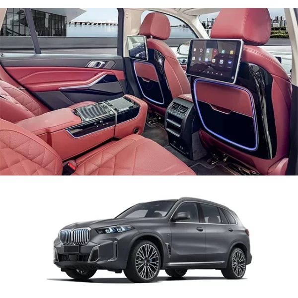 Applicable to BMWw X5 X7 5 Series Small Table Electric Table, Folding Table With Wireless Refill Cup Holder in the Rear Seats