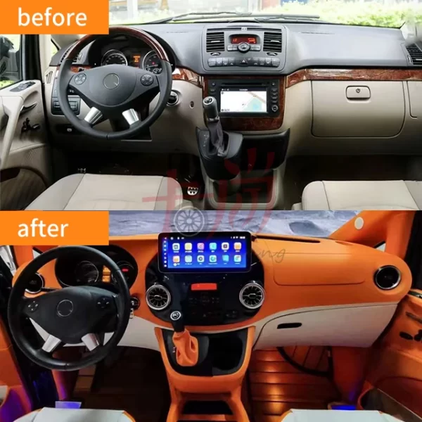 Applicable to the 09-15 Benzz Viano with Old and New Interior Design and Vito Single Screen Central Control Screen Modification - Image 3