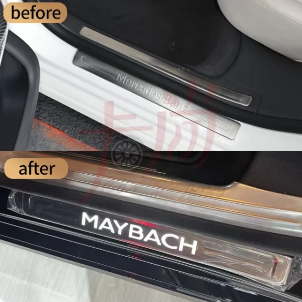 Applicable to Mercedes-Benzz S Class W222 External Doorsill protection Strip New Welcome Pedal W222 Maybach Threshold Strip - Image 3