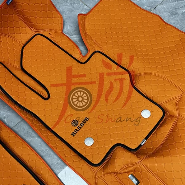 Applicable to Benzz G Class G350g500g550  G63  G65 Big G Babos Style Foot Mats Modification Genuine Leather Foot Pads - Image 3