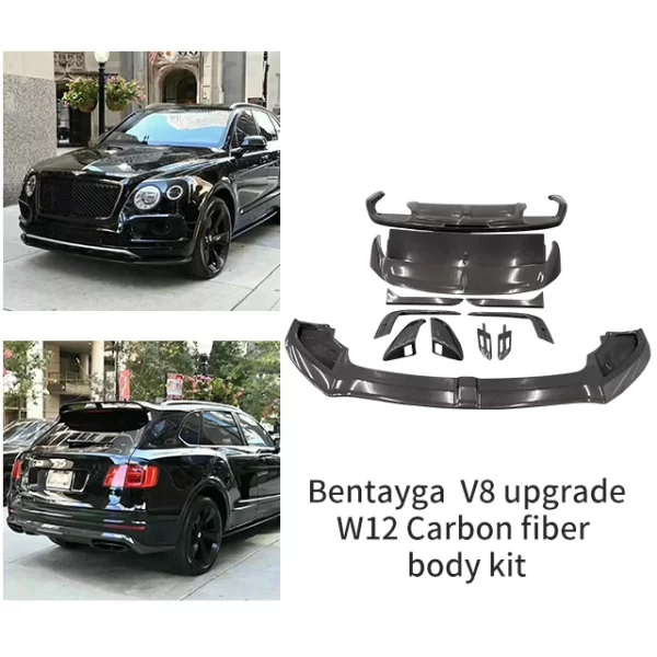 Applicable to Bentayga V8 Upgrade W12 Carbon Fiber Surround Kit Bentayga Body Kit Modification - Image 4
