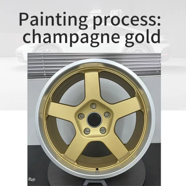 Applicable to Porschee 718 911 Car Rim Forged Wheels, Hubwheel Rim Customized champagne Gold Lightweight Wheel Modification - Image 4