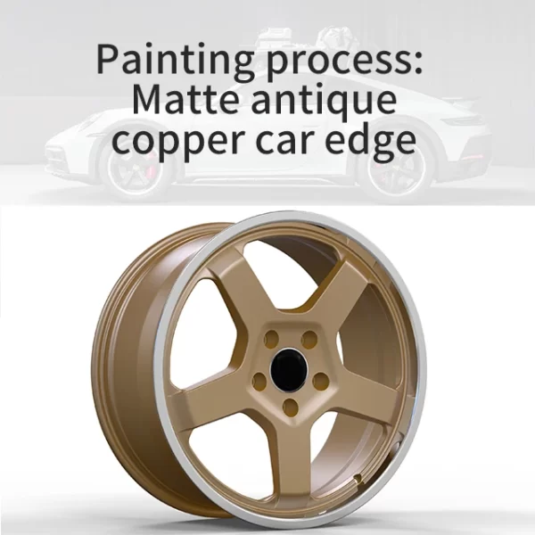 Applicable to Porschee 718 911 Car Rim Forged Wheels, Hubwheel Rim Customized champagne Gold Lightweight Wheel Modification - Image 5