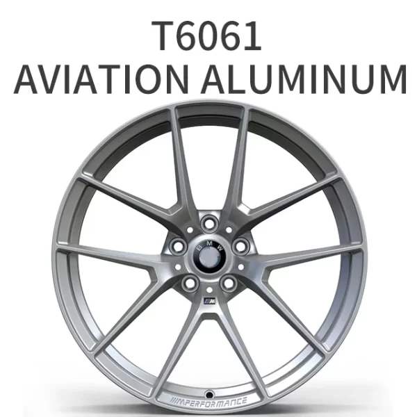 Applicable to BMWw M3 Car Rim Forged Wheels,   Silver Fully Coated Lightweight Wheel Modification Wheel Nave - Image 5