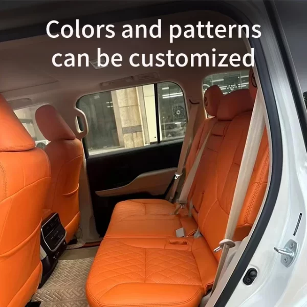 Applicable to Land Cruiser LC300 Seat Leather Cover, Made of Genuine Leather Material,  Seat Leather Cover for All Vehicles - Image 5