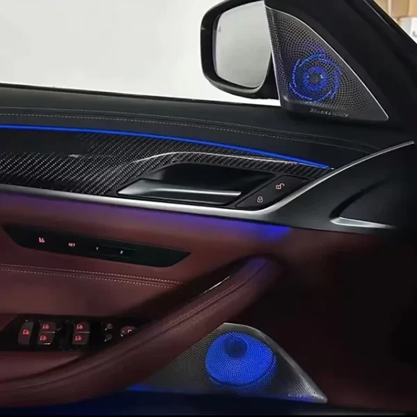 BMWw 5 Series G30 G38 Luminous Horn Cover Modification, High Pitched Speaker Accessories Mid High Pitch Cover Plate Interior - Image 2