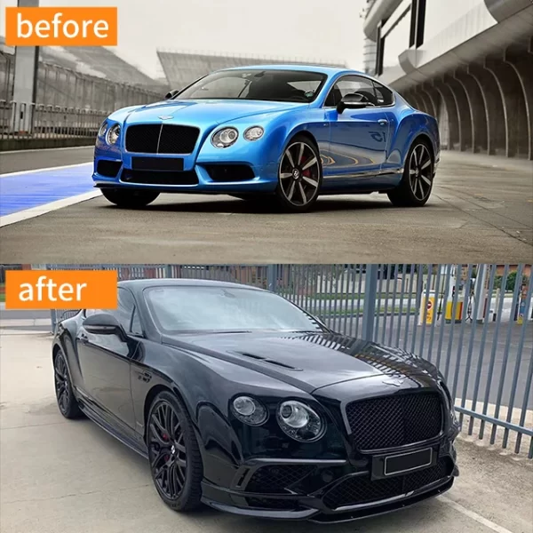 Applicable to Bentleyy 12-15 Continental GT  Upgrade 16-19 Supersport Body Kit Front and Rear Bumper Assembly Modification - Image 3