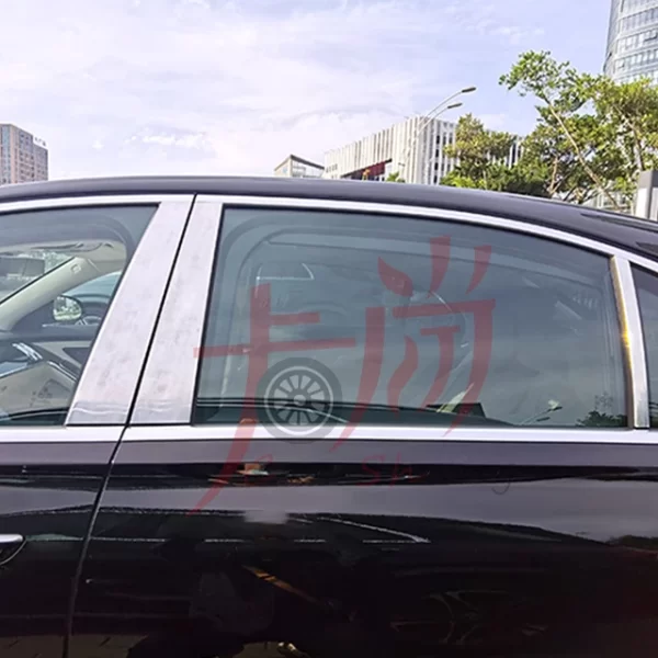 Applicable to Benzz S-Class W222 Aluminum Alloy Center Pillar Window Trim Modification Mirror Matte Aluminum Alloy Center Pillar - Image 4
