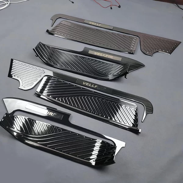 Applicable to 40 Series Alphard Vellfire Welcome Pedals, 24 Split Stainless Steel Threshold Strips Wear Resistant Welcome Pedal - Image 3