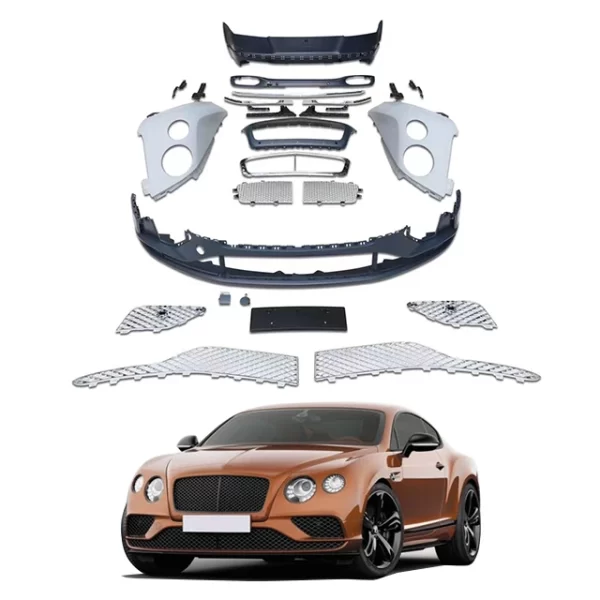 Applicable to Bentleyy 12-15 Continental GTupgrade 16-19 Front and Rear Bar Assembly Grille Modification  Old Model to New Model