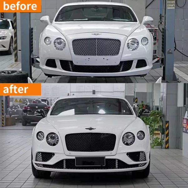 Applicable to Bentleyy 12-15 Continental GTupgrade 16-19 Front and Rear Bar Assembly Grille Modification  Old Model to New Model - Image 2