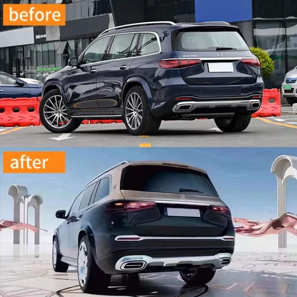 Applicable to Benzz 20-24 GLS Upgraded Maybach X167 Body Kit Front Bumper and Rear Bumper Grille Modification - Image 5