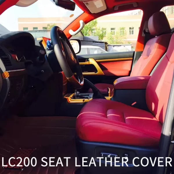 Land Cruiser Lc200 Full Car Seat Leather Cover Interior Upgrade and Modification - Image 4