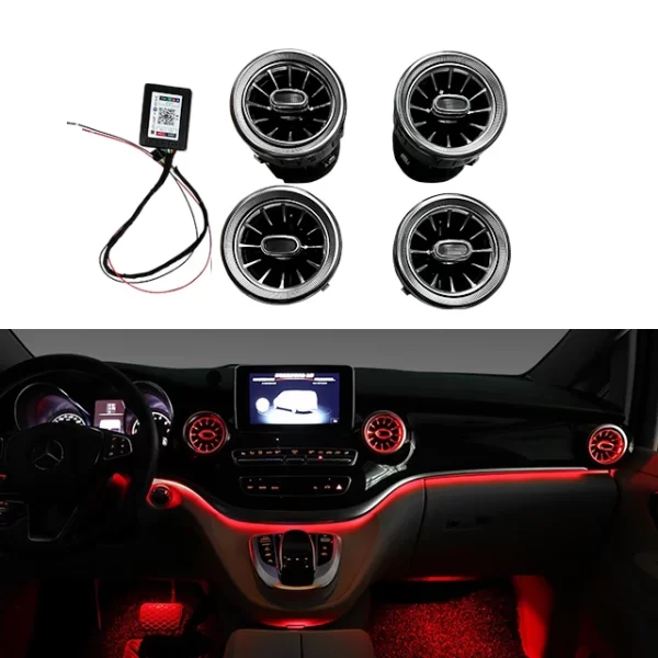 air Conditioner air Outlet vortex Turbine Fan air Outlet With Atmosphere Lamp for Vito V250 V260 W447 V-Class
