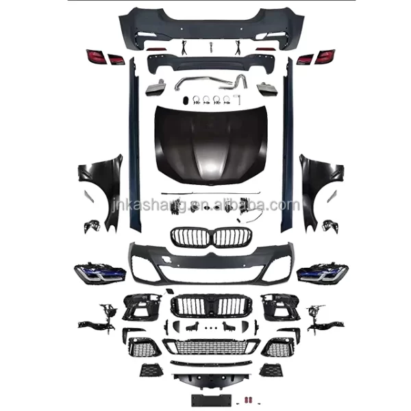 BMWw 5-series F10/F18 (11-17 Models)  Upgraded G30 MT Body Kit Front and Rear Bumper Body Kit Old to New Kit - Image 2