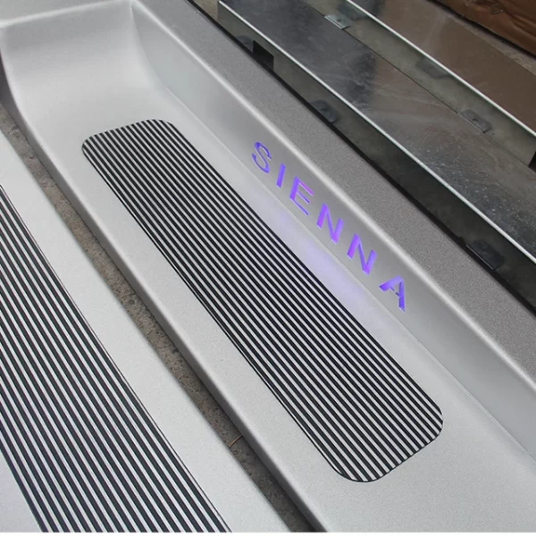 Applicable to Toyota Senna Aluminum Alloy Doorsill Strip with Light Welcome Pedal Aluminum Alloy Pedal With LED Light - Image 3