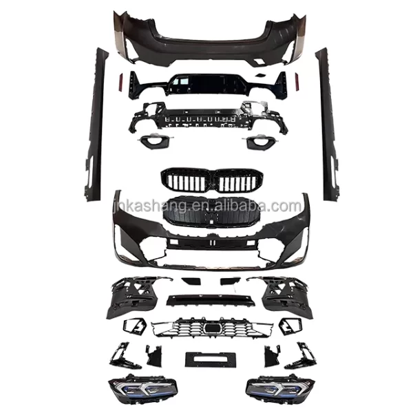 BMWw 3-Series G20G28 (2019-2021) Upgraded to 2023 MT Body KitFront and Rear Bumper Body Kit Old to New Kit - Image 2