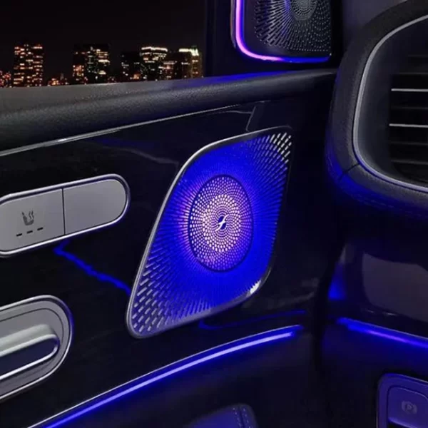 GLS/GLE Car Door Speaker Decorative Speaker Cover LED 64 Colors Midrange Luminous Cover Ambient Light for Mercede GLE GLS W167 - Image 4