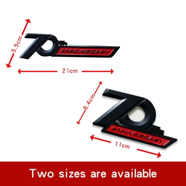 2pcs Silver Side Emblem 70th Anniversary for Land Cruiser 200 300 FJ200 LC300 Accessories LandCruiser 300 Lc300 - Image 3