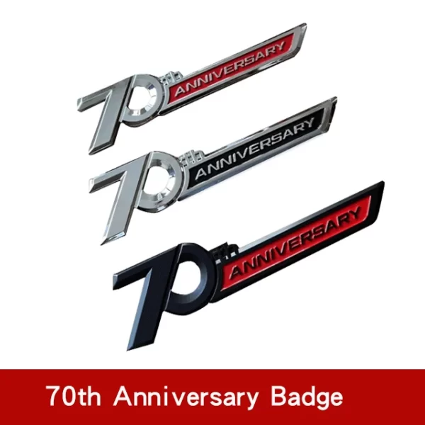 2pcs Silver Side Emblem 70th Anniversary for Land Cruiser 200 300 FJ200 LC300 Accessories LandCruiser 300 Lc300 - Image 5