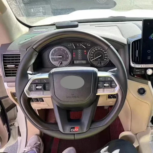 Steering Wheel Assembly Interior Modification Carbon Fiber Mahogany Steering Wheel LANDCRUISER 200 LC300 PRADO - Image 2