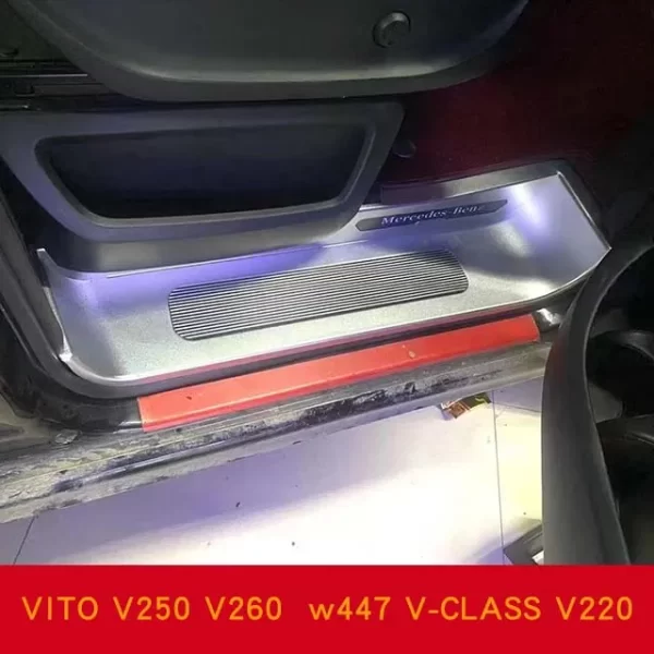 Welcome Pedal Replacement Type with LED Light Aluminum Alloy Doorsill VITO V250 V260  W447 V220 V-CLASS Retrofitting Accessories - Image 3