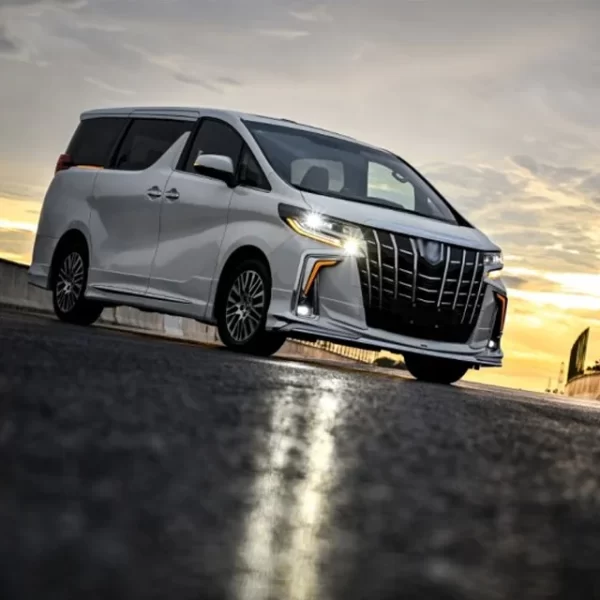 Alphard Big Encirclement Modification New Old and New Kit Mona Lisa SASC Side Skirt Front and Rear Lip Ox Horn Lamp Medium Net h - Image 3