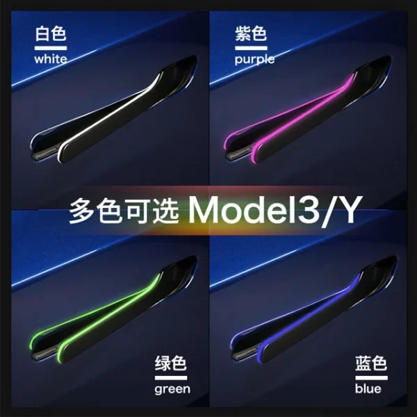 Electric Door Handle Intelligent Luminous Door Handle Refitting Door Handle for  Model 3 Model Y - Image 4