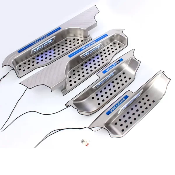 Welcome Pedal with LED Light  Car Modification  304 Stainless Steel for toyota Vellfire 2015-2022 Car Exterior Accessories - Image 2