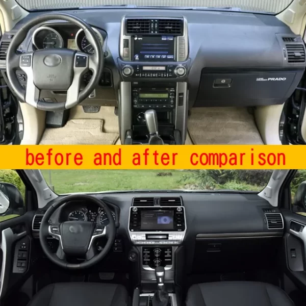 Prado Interior Old to New 10-17 Upgrade to New Interior Kit Steering Wheel Control Navigation - Image 2