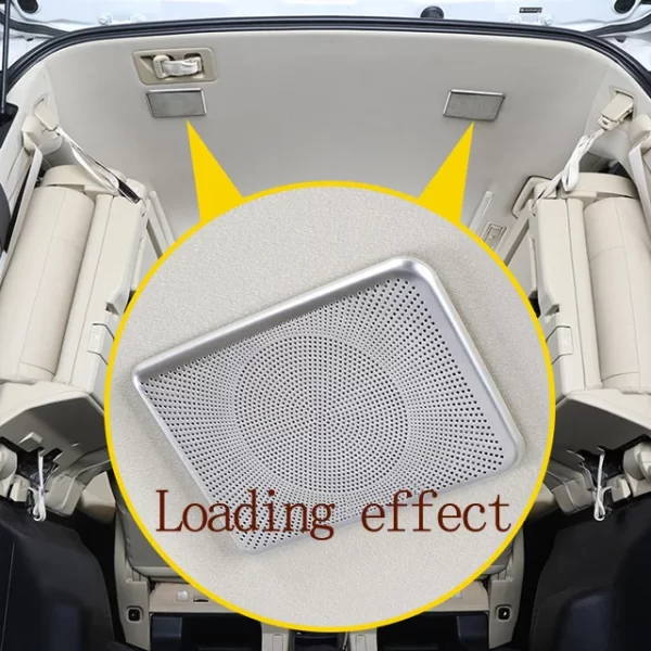 Stainless Steel  Stereo Speaker Audio Ring Cover Sound Frame Decoration Trim for Toyota Alphard Vellfire Car Accessories - Image 3