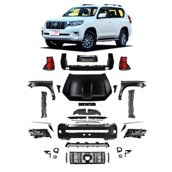 Prado Appearance Old Upgrade New Body Kits  Include Rear and Front Bumper Grille Head Light Year 2010_2017