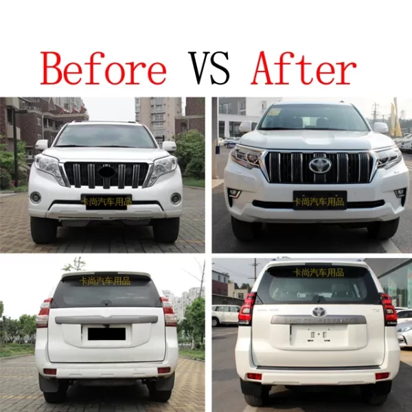 Prado Appearance Old Upgrade New Body Kits  Include Rear and Front Bumper Grille Head Light Year 2010_2017 - Image 4