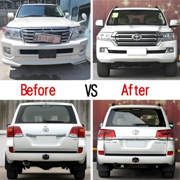 2016 Old Upgrade Facelift With Front&Rear Bumper  HeadLIght  Car Accessories LC 200 Body Kit for Toyota Land Cruiser 200 - Image 2