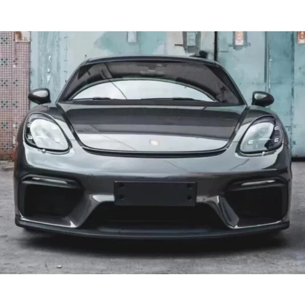 Car Bumper Head Lamp Bodykit for Porsche 2012-2016  Cayman Boxster 981 Upgrade 718 GT4 Old to New Body Kit Front Spoiler for Car - Image 3