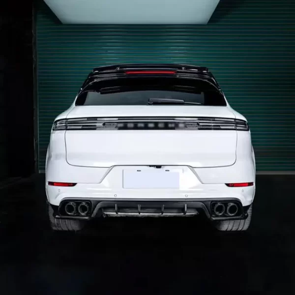 For Porsche Turbo Cayenne 2018-2023 Car Modification Upgrade, Tecat Carbon Fiber Front Bumper Front Lip Rear Bumper Rear Lip - Image 5